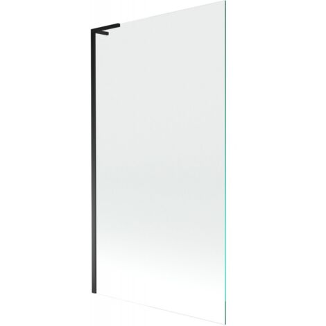 Mexen Next L paratia per vasca da bagno 1-anta 100 x 150 cm, trasparente, nero - 895-100-000-03-00-70