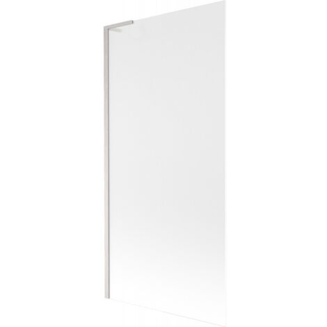 Mexen Next L paratia per vasca da bagno 1 anta 90 x 150 cm, satinato, nichel spazzolato - 895-090-000-03-30-97