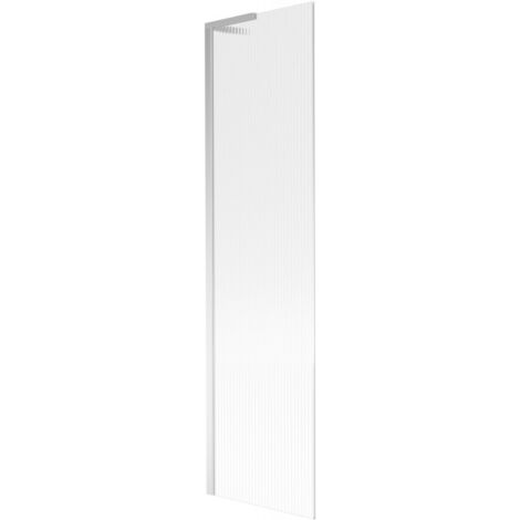 Mexen Next L paratia per vasca da bagno a 1 anta 50 x 150 cm, righe, cromo - 895-050-000-03-09-01