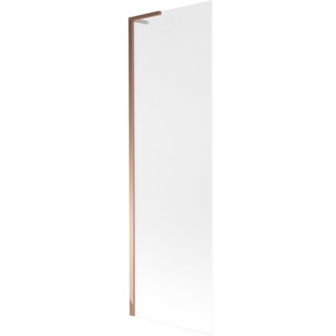 Mexen Next L paratia per vasca da bagno a 1 anta 60 x 150 cm, smerigliata, oro rosa - 895-060-000-03-30-60
