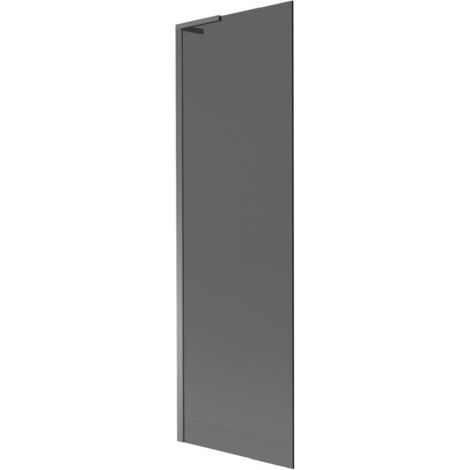 Mexen Next L paratia per vasca da bagno monostrato 60 x 150 cm, grafite, gun metal - 895-060-000-03-40-95