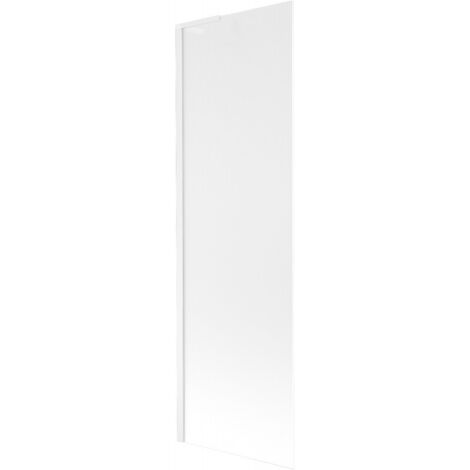 Mexen Next L paravento per vasca da bagno 1 anta 60 x 150 cm, brina, bianco - 895-060-000-03-30-20