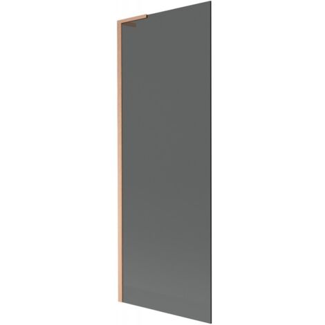 Mexen Next L paravento per vasca da bagno ad 1 anta 70 x 150 cm, grafite, rame spazzolato - 895-070-000-03-40-65