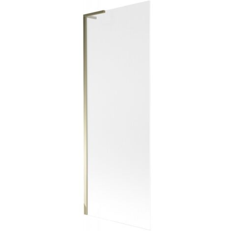 Mexen Next L parete per vasca da bagno 1 anta 70 x 150 cm, brinata, dorata - 895-070-000-03-30-50