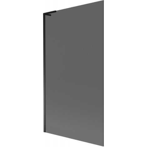 Mexen Next L parete per vasca da bagno a 1 anta 100 x 150 cm, grafite, nero - 895-100-000-03-40-70