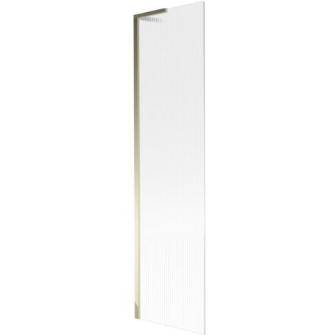 Mexen Next L paroi de baignoire 1-pliable 50 x 150 cm, rainuré, doré - 895-050-000-03-09-50