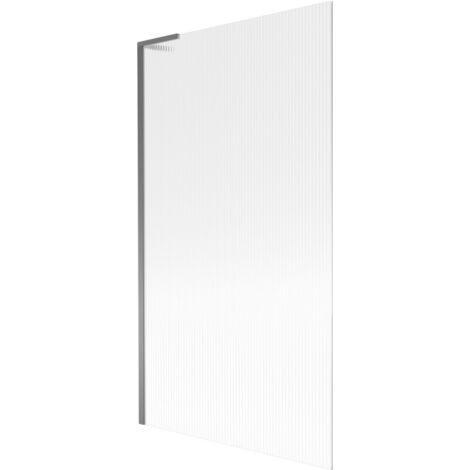 Mexen Next L paroi de baignoire 1-volet 100 x 150 cm, rayures, métal gun - 895-100-000-03-09-95