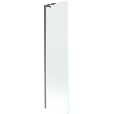 Mexen Next L paroi de baignoire 1-volet 50 x 150 cm, transparent, gris canon brossé - 895-050-000-03-00-66