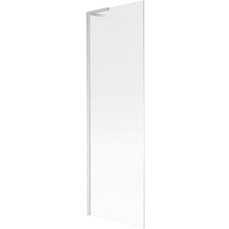 Mexen Next L paroi de baignoire 1-volet 60 x 150 cm, rainuré, nickel brossé - 895-060-000-03-09-97