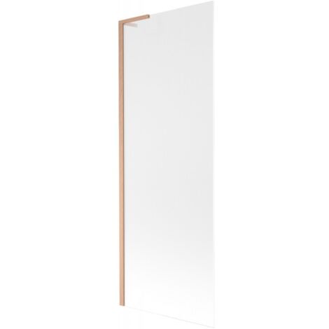 Mexen Next L paroi de baignoire 1-volet 70 x 150 cm, givrée, cuivre brossé - 895-070-000-03-30-65