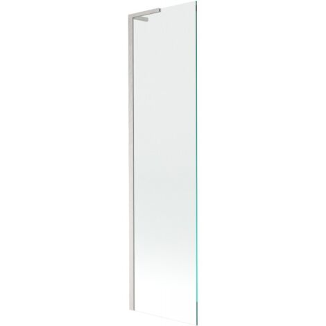 Mexen Next L paroi de baignoire à 1 vantail 50 x 150 cm, transparent, nickel brossé - 895-050-000-03-00-97