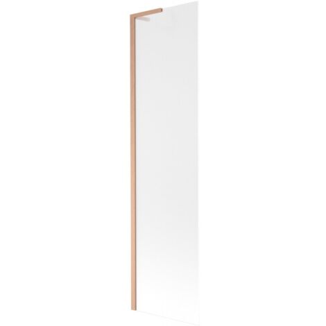 Mexen Next L paroi de baignoire à 1 volet 50 x 150 cm, givré, cuivre brossé - 895-050-000-03-30-65