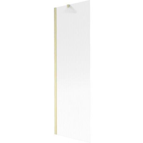 Mexen Next mampara de ba帽era 1 hoja 60 x 150 cm, rayado, dorado cepillado - 895-060-000-00-09-55