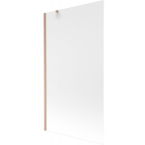 Mexen Next mampara de ba帽era de 1 hoja 100 x 150 cm, escarcha, cobre cepillado - 895-100-000-00-30-65