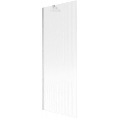 Mexen Next mampara de ba帽era de 1 hoja 70 x 150 cm, rayas, n铆quel cepillado - 895-070-000-00-09-97