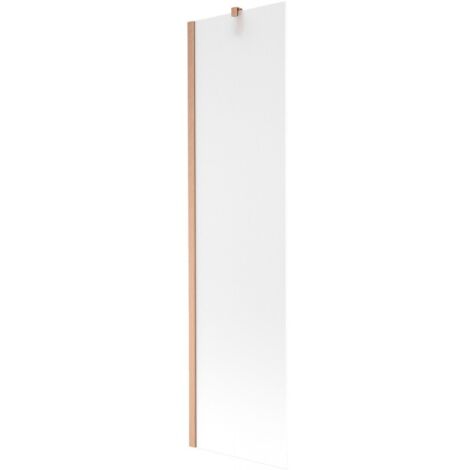Mexen Next mampara de ba帽o de 1 hoja 50 x 150 cm, escarcha, cobre cepillado - 895-050-000-00-30-65