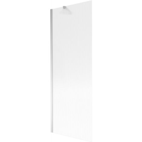 Mexen Next mampara de ba帽o de 1 hoja 70 x 150 cm, rayas, cromo - 895-070-000-00-09-01