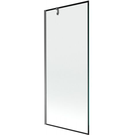 Mexen Next mampara de ducha de 1 hoja 80 x 150 cm, marco negro, metal gun - 895-080-000-00-70-95