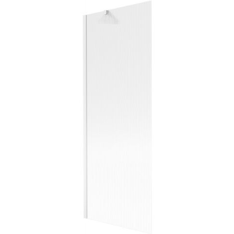 Mexen Next mampara de ducha de 1 panel 70 x 150 cm, rayas, blanco - 895-070-000-00-09-20