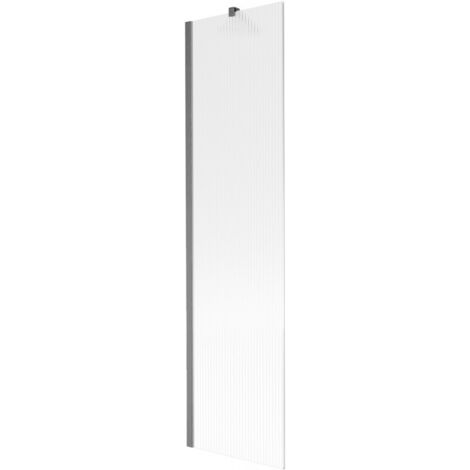 Mexen Next panel de ducha 1-hoja 50 x 150 cm, rayas, gris pistola cepillado - 895-050-000-00-09-66