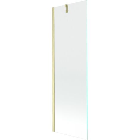 Mexen Next panel de ducha 1 hoja 60 x 150 cm, transparente, dorado cepillado - 895-060-000-00-00-55