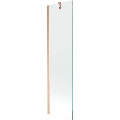 Mexen Next paratia per vasca da bagno a 1 anta 50 x 150 cm, trasparente, rame spazzolato - 895-050-000-00-00-65