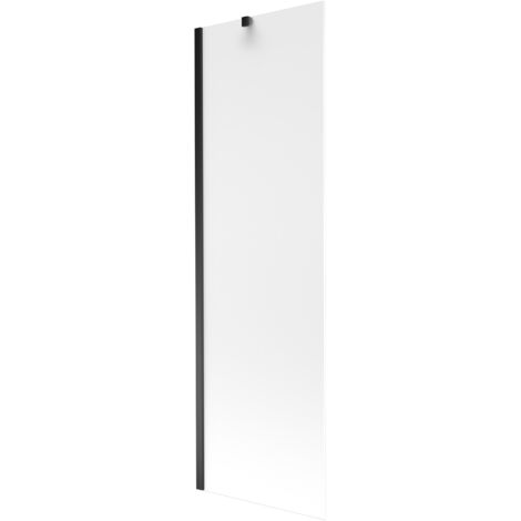 Mexen Next paratia per vasca da bagno a 1 anta 60 x 150 cm, brina, nero - 895-060-000-00-30-70
