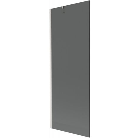 Mexen Next paratia per vasca da bagno a 1 anta 70 x 150 cm, grafite, nichel spazzolato - 895-070-000-00-40-97