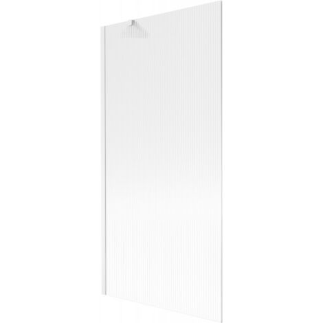 Mexen Next paratia per vasca da bagno a 1 anta 90 x 150 cm, strisce, bianco - 895-090-000-00-09-20