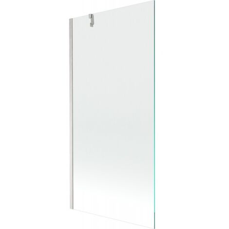 Mexen Next paratia per vasca da bagno a 1 anta 90 x 150 cm, trasparente, nichel spazzolato - 895-090-000-00-00-97