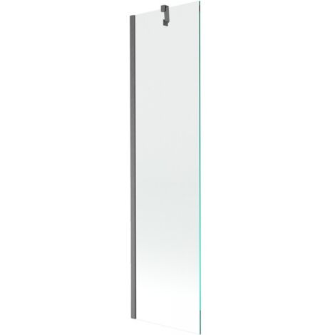 Mexen Next parete doccia 1 anta 50 x 150 cm, trasparente, grigio canna di fucile spazzolato - 895-050-000-00-00-66