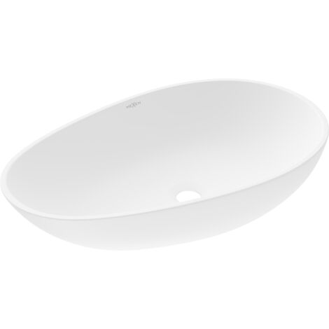 Mexen Nora lavabo sobre encimera de conglomerado 60 x 36 cm, blanco - 23056001