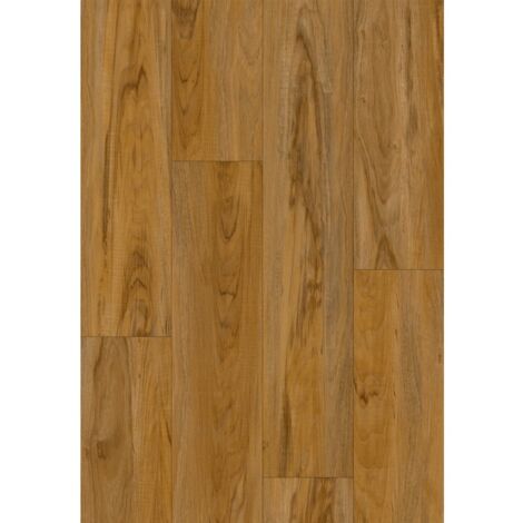 Mexen Norfolk campione di pannelli in vinile 1240 x 182 mm SPC 6,5 mm, sottostrato IXPE 1,5 mm, 4 V-Fuga, Teak - F1093-S