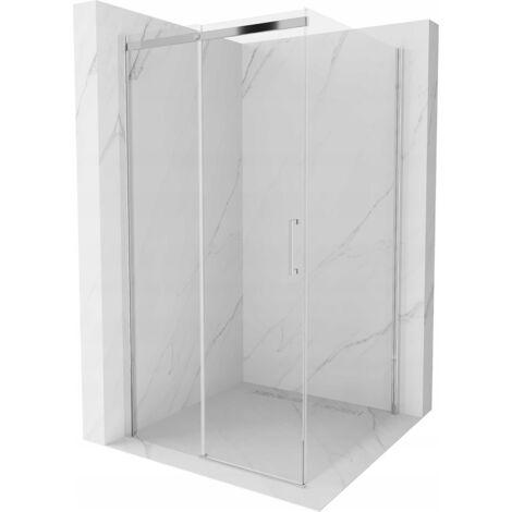 Mexen Omega cabina de ducha deslizante 100 x 100 cm, transparente, cromo - 825-100-100-01-00