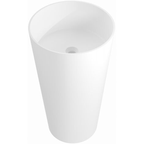 Mexen Onyx-01 lavabo independiente de conglomerado 45 x 45 cm, blanco mate - 26524500