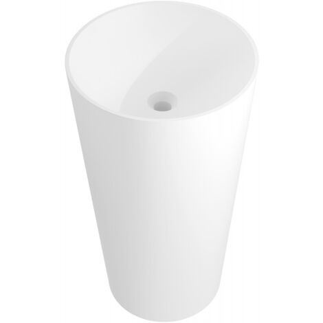 Mexen Onyx-03 lavabo independiente de conglomerado 45 x 45 cm, blanco mate - 26534500