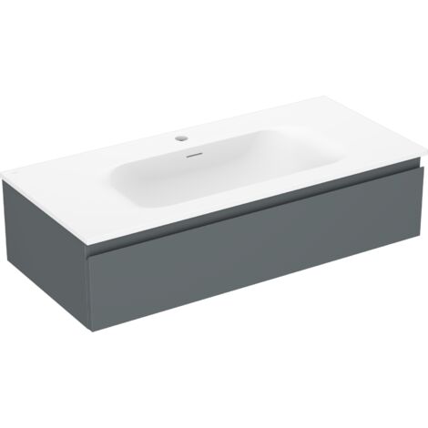 Mexen Orio armadietto da bagno 100 cm con lavabo Vela, 1 cassetto, grafite opaco/bianco opaco - 91A10-10023-1-BF66-W23M01