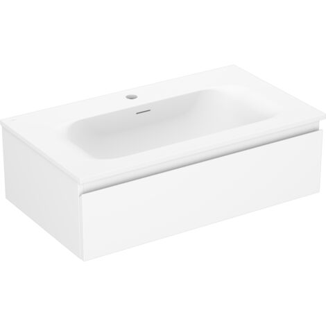 Mexen Orio armario de ba帽o 80 cm con lavabo Vela, 1 caj贸n, blanco mate - 91A10-08023-1-BF01-W23M01