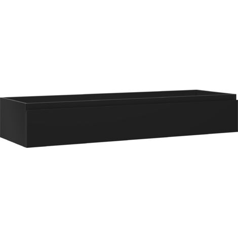 Mexen Orio armario de ba帽o bajo lavabo 140 cm, 1 caj贸n, negro mate - 91A10-14023-1-BF71