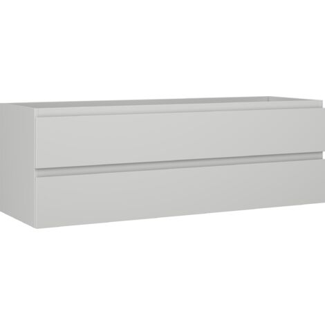 Mexen Orio armario de ba帽o bajo lavabo 140 cm, 2 cajones, gris mate - 91A10-14047-2-BFF62