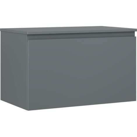 Mexen Orio armario de ba帽o bajo lavabo 80 cm con encimera, 1 caj贸n, grafito mate - 91A10-08047-1-BFC66