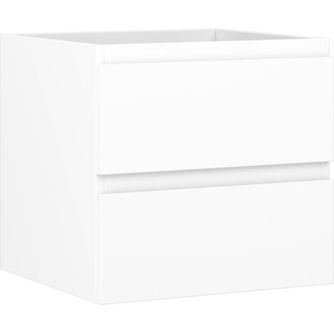 Mexen Orio armario de ba帽o bajo lavabo de 50 cm, 2 cajones, blanco mate - 91A10-05047-2-BFF01