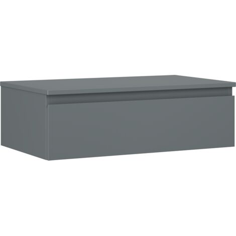 Mexen Orio armario de ba帽o bajo lavabo de 80 cm con encimera, 1 caj贸n, grafito mate - 91A10-08023-1-BFC66