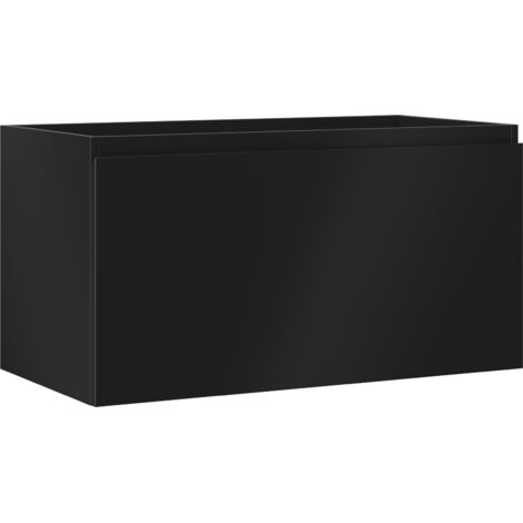 Mexen Orio armario de ba帽o bajo lavabo de 90 cm, 1 caj贸n, negro mate - 91A10-09047-1-BF71