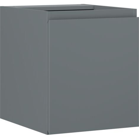 Mexen Orio armario de ba帽o para lavabo 40 cm, 1 puerta, grafito mate - 91A11-04047-1-BF66