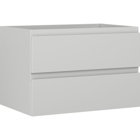 Mexen Orio armario de ba帽o para lavabo de 70 cm, 2 cajones, gris mate - 91A10-07047-2-BFF62