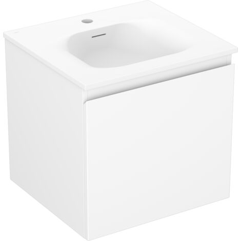 Mexen Orio armoire de salle de bain 50 cm avec lavabo Vela, 1 tiroir, blanc mat - 91A10-05047-1-BF01-W23M01