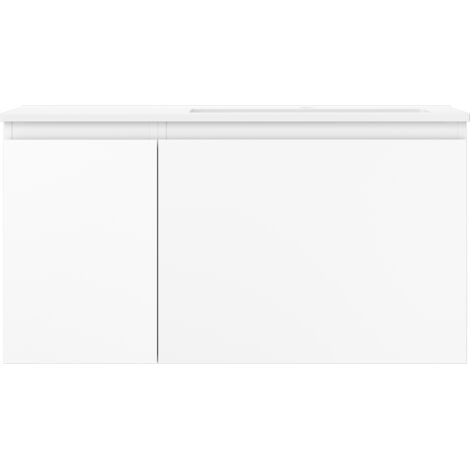 Mexen Orio armoire de salle de bain 90 cm avec lavabo Otis droit, 1S, 1D, blanc mat - 91A13-09047-3-BBFF01-W18P01
