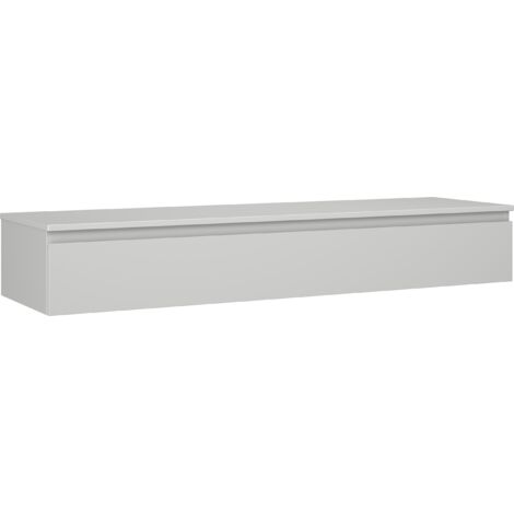 Mexen Orio armoire de salle de bain sous lavabo 160 cm avec plateau, 1 tiroir, gris mat - 91A10-16023-1-BFC62