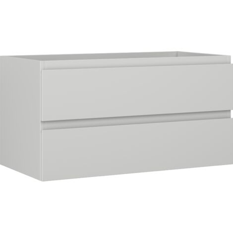 Mexen Orio armoire de salle de bains sous le lavabo 90 cm, 2 tiroirs, gris mat - 91A10-09047-2-BFF62